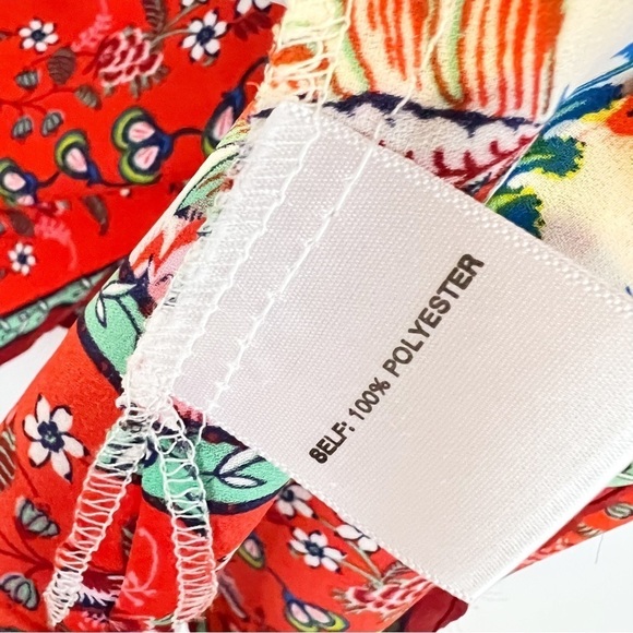 Rose &‎ Olive Colorful Floral V-Neck Tunic Blouse Top - Picture 4 of 5